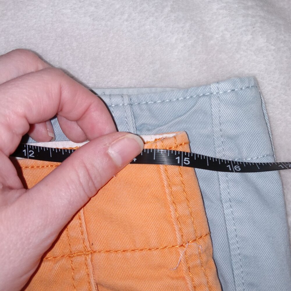 Y2K American Eagle Mens Shorts Lot Size 28 Orange Blue Chino Classic Preppy Golf - Picture 11 of 15